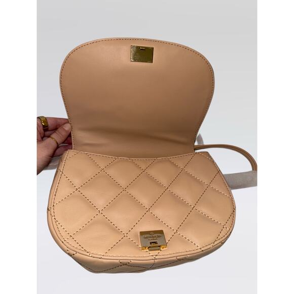 Kate Spade Emerson Place Rita Quilted Crossbody in Cashew Beige - Picture 8 of 16